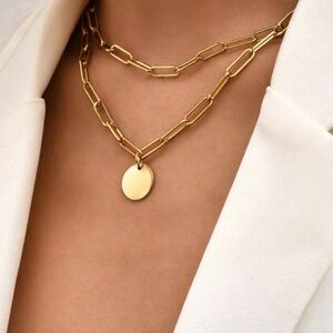 Layered Gold Chain Necklace